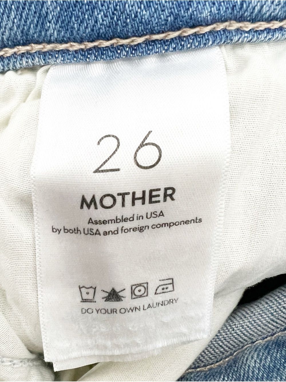 NWT MOTHER Mid Rise Maven Sneak in Blowing in the Wind 26 - Picture 5 of 11
